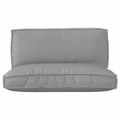 Pallet Cushion Set 2 pcs Grey Oxford fabric