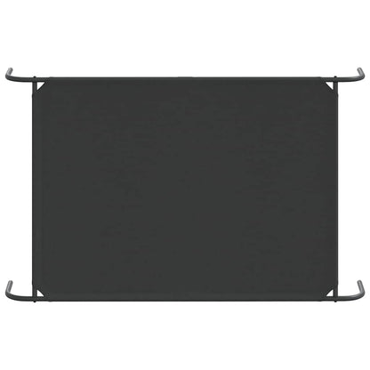 Elevated Dog Bed Black 130x80x20 cm Oxford Fabric and Steel