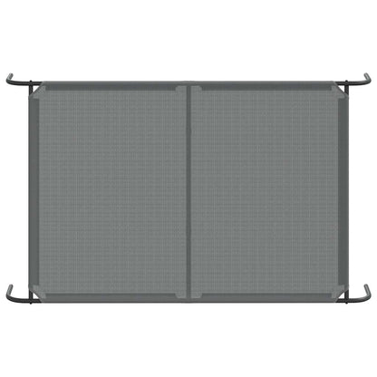 Elevated Dog Bed Grey 150x90x20 cm Textilene and Steel