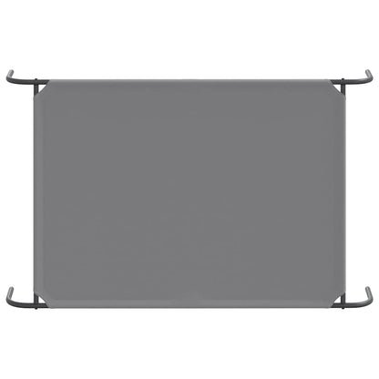 Elevated Dog Bed Grey 130x80x20 cm Oxford Fabric and Steel