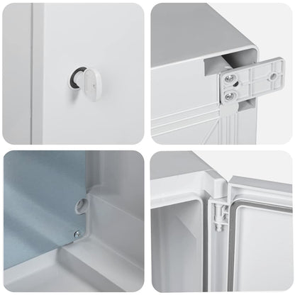 Control Cabinet Grey 25 x 13 x 33 cm ABS Plastic