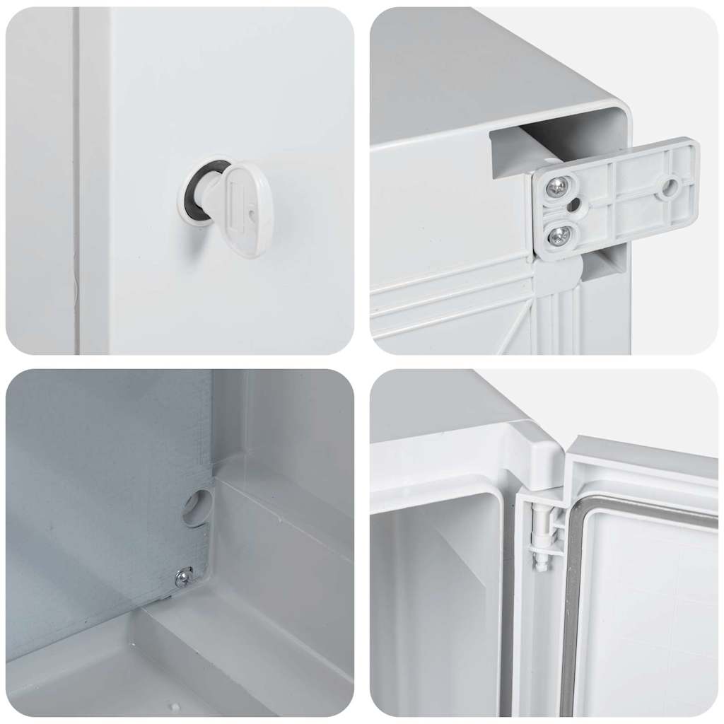 Control Cabinet Grey 30 x 16.5 x 35 cm ABS Plastic