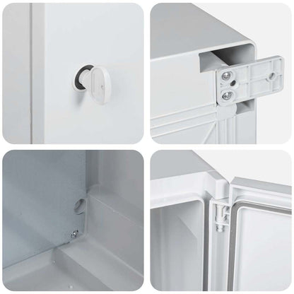Control Cabinet Grey 30 x 16.5 x 35 cm ABS Plastic