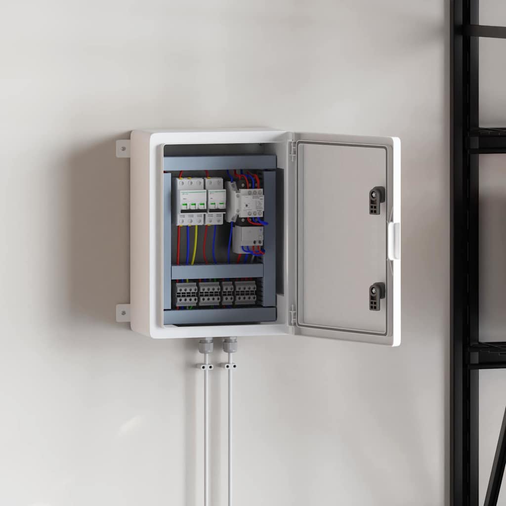 Control Cabinet Grey 30 x 19.5 x 40 cm ABS Plastic