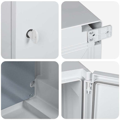 Control Cabinet Grey 35 x 19.5 x 50 cm ABS Plastic