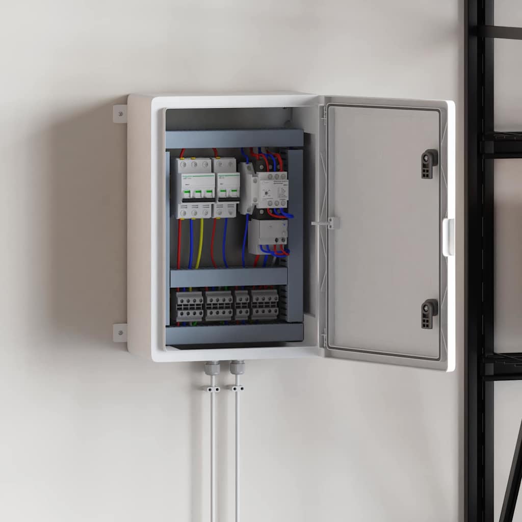 Control Cabinet Grey 35 x 19.5 x 50 cm ABS Plastic