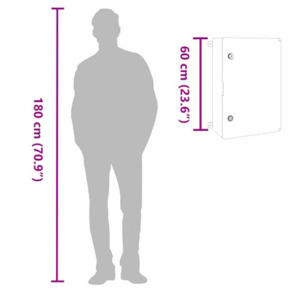 Control Cabinet Grey 40 x 20 x 60 cm ABS Plastic