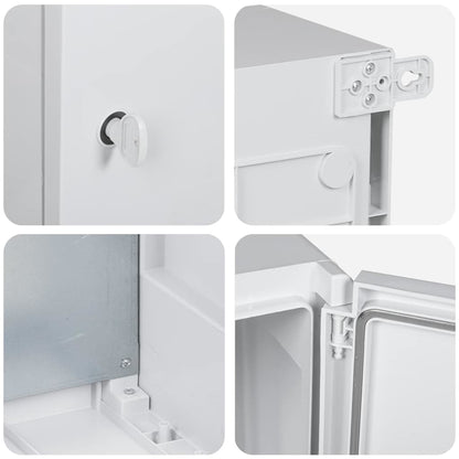 Control Cabinet Grey 50 x 23 x 60 cm ABS Plastic