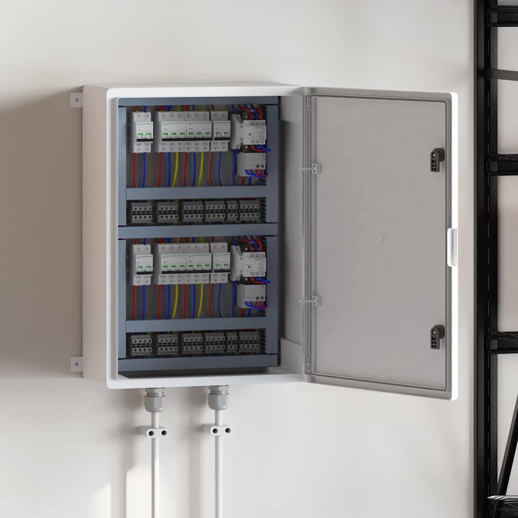 Control Cabinet Grey 50 x 24.5 x 70 cm ABS Plastic