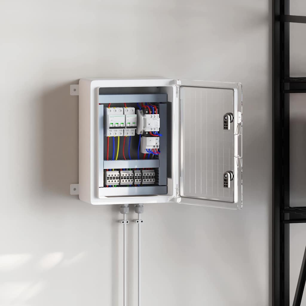 Control Cabinet Grey 30 x 19.5 x 40 cm ABS Plastic