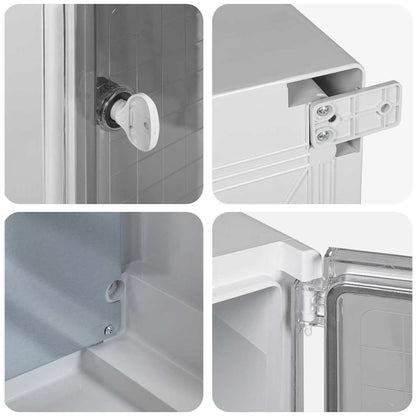 Control Cabinet Grey 35 x 19.5 x 50 cm ABS Plastic