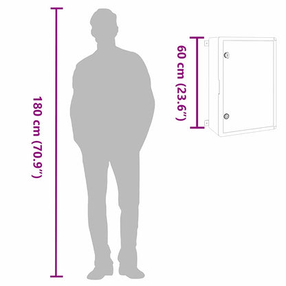 Control Cabinet Grey 40 x 20 x 60 cm ABS Plastic