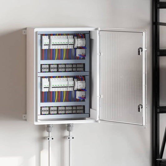 Control Cabinet Grey 50 x 24.5 x 70 cm ABS Plastic