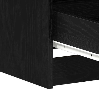 Desk Black oak 140 x 50 x 76 cm Engineered wood