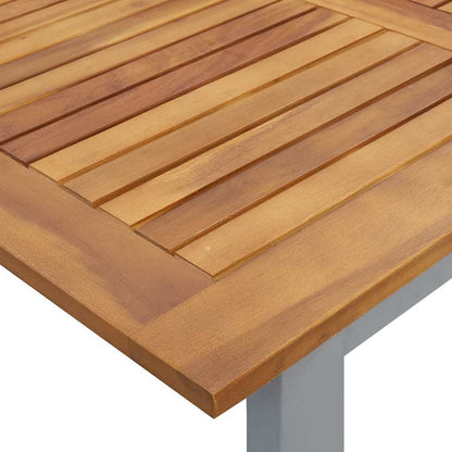Garden Dining Table Grey 180 x 90 x 75 cm