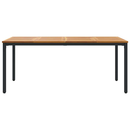 Outdoor Tables Natural and black 180 x 90 x 75 cm