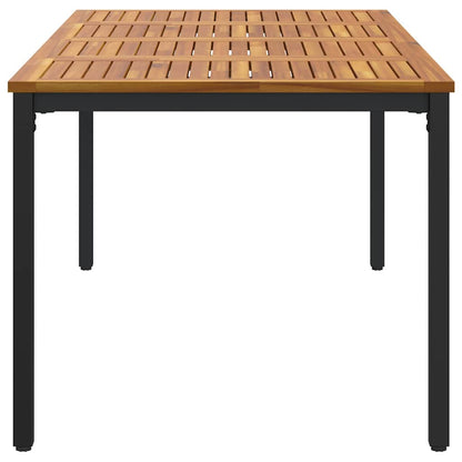 Outdoor Tables Natural and black 200 x 90 x 75 cm