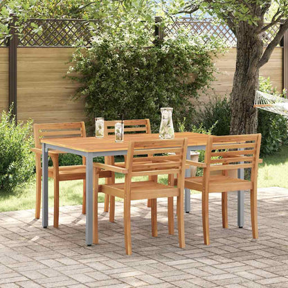 Outdoor Tables Natural and grey 150 x 90 x 75 cm