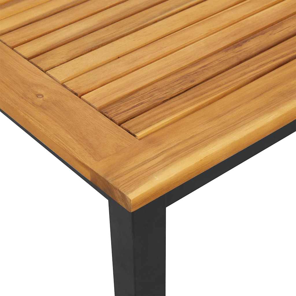 Outdoor Tables Natural and black 45 x 45 x 38 cm
