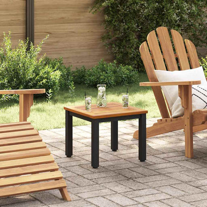 Outdoor Tables Natural and black 45 x 45 x 38 cm