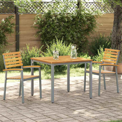 Garden Chair 2 pcs Brown 56 x 57 x 87cm Solid Acacia wood