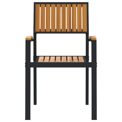 Garden Chair 4 pcs Brown 56 x 57 x 87cm Solid Acacia wood