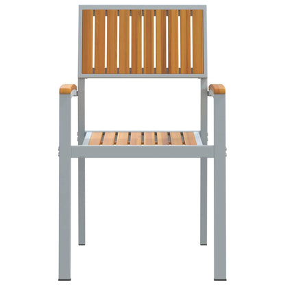 Garden Chair 4 pcs Brown 56 x 57 x 87cm Solid Acacia wood