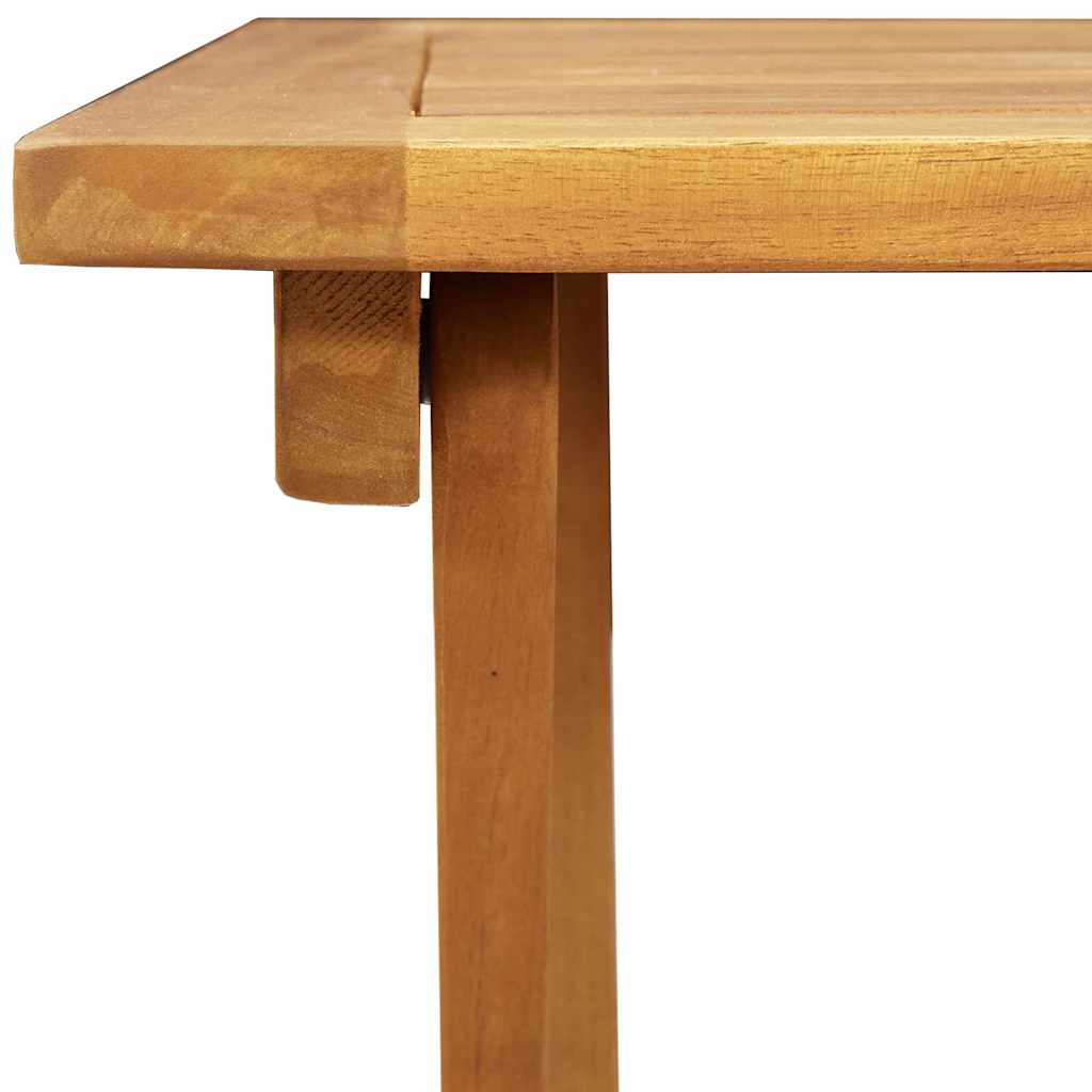 Folding Garden Table Natural 60 x 60 x 72 cm Solid acacia wood