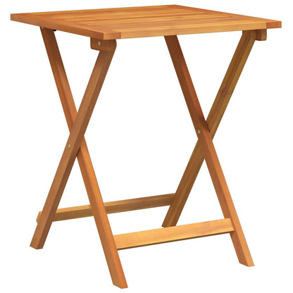 Folding Garden Table Natural 60 x 60 x 72 cm Solid acacia wood