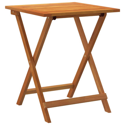 Folding Garden Table Natural 60 x 60 x 72 cm Solid acacia wood