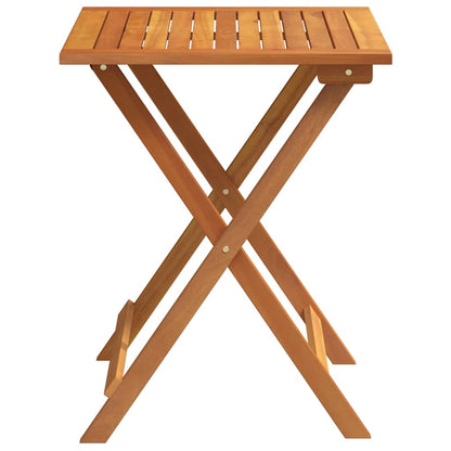 Folding Garden Table Natural 60 x 60 x 72 cm Solid acacia wood