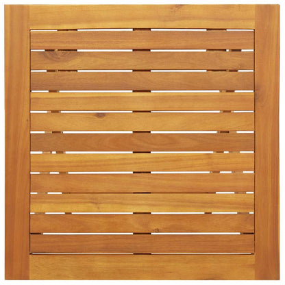 Folding Garden Table Natural 60 x 60 x 72 cm Solid acacia wood