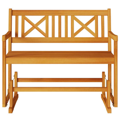 Garden Glider Bench Brown 110 x 59 x 97cm Solid Acacia wood