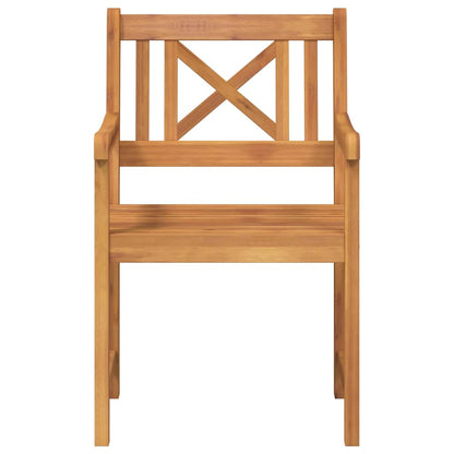 Garden Chair 2 pcs Brown 56 x 56 x 90cm Solid Acacia wood