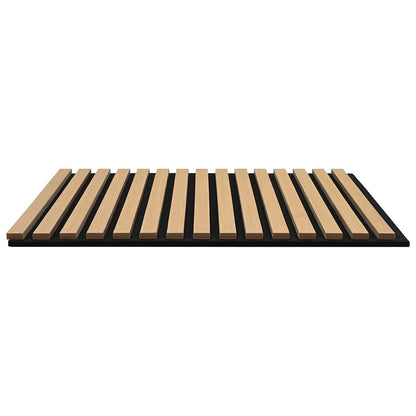 Acoustic Wall Panels 2 pcs Slatted 60.5x60 cm Oak Veneer