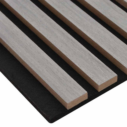 Acoustic Wall Panels 2 pcs Slatted 60.5x60 cm Oak Veneer