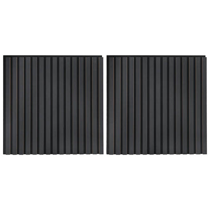 Acoustic Wall Panels 2 pcs Slatted 60.5x60 cm Oak Veneer