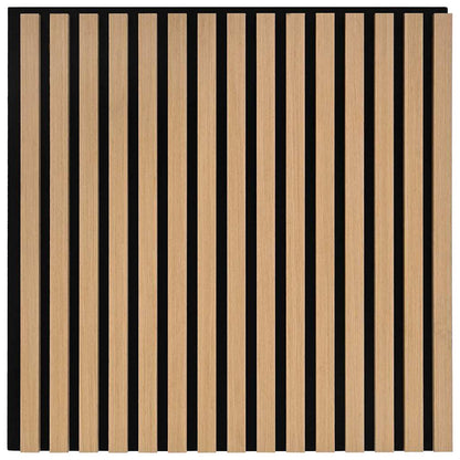 Acoustic Wall Panels 8 pcs Slatted 60.5x60 cm Oak Veneer