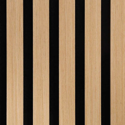 Acoustic Wall Panels 8 pcs Slatted 60.5x60 cm Oak Veneer