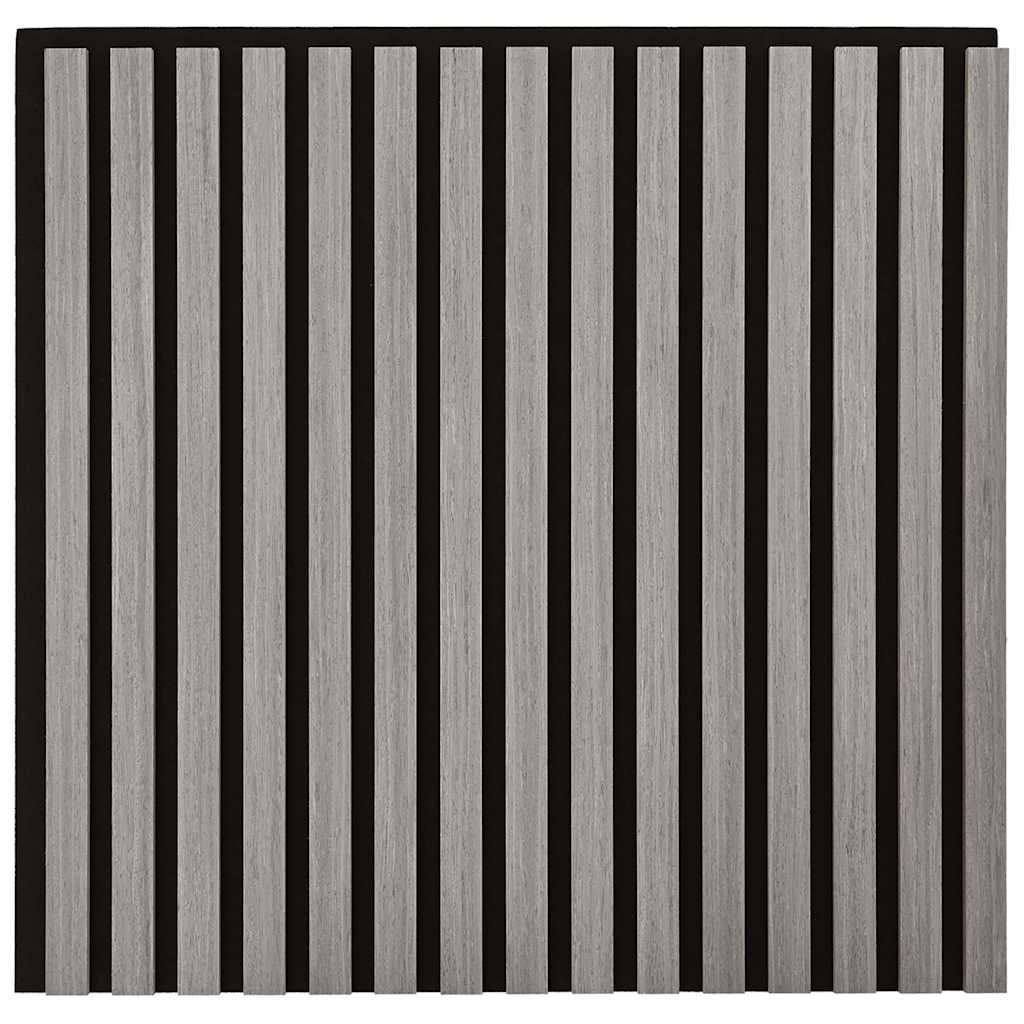 Acoustic Wall Panels 8 pcs Slatted 60.5x60 cm Oak Veneer