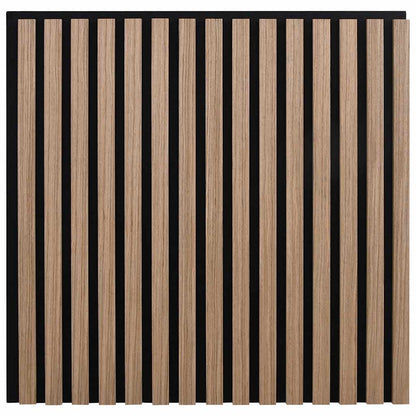 Acoustic Wall Panels 8 pcs Slatted 60.5x60 cm Oak Veneer