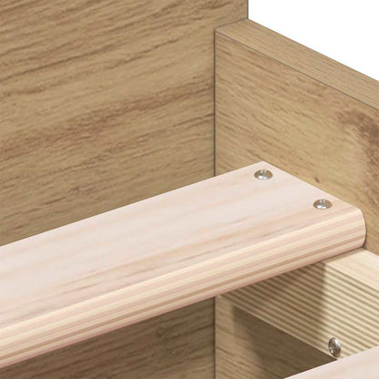 Bed Frame with Drawer Artisan oak 75 x 190 cm Engineered wood