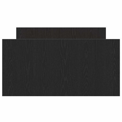 Bed Frame with Headboard Black oak 90 x 190 cm Engineered wood