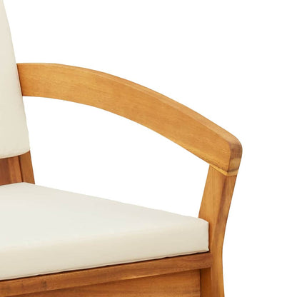 Garden Chair 2 pcs Brown Solid Acacia wood