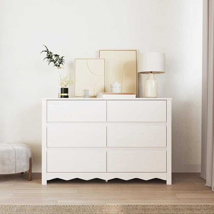 Chest of Drawers with Drawer Drammen White 111 x 43 x 73.5 cm
