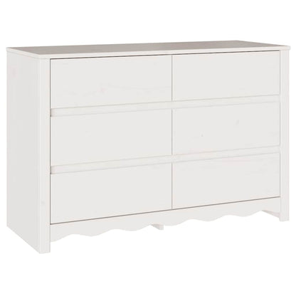 Chest of Drawers with Drawer Drammen White 111 x 43 x 73.5 cm