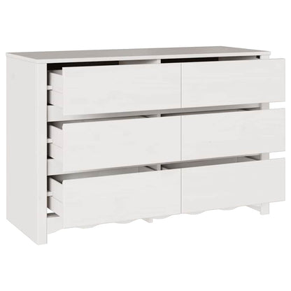 Chest of Drawers with Drawer Drammen White 111 x 43 x 73.5 cm