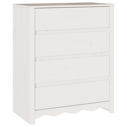 Chest of Drawers with Drawer Drammen White 76.5 x 40 x 91 cm