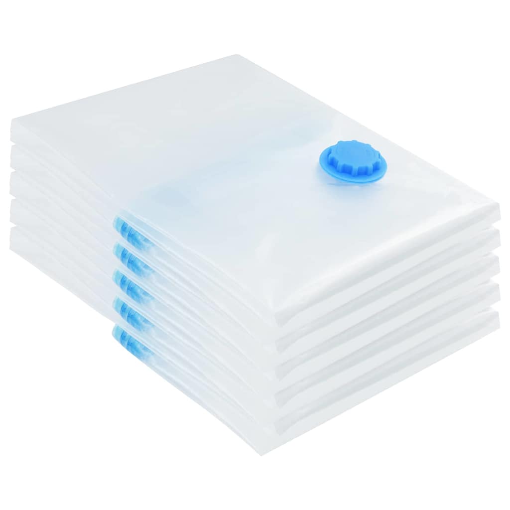 Vacuum Storage Bags 5 pcs Transparent and blue 70 x 50 cm