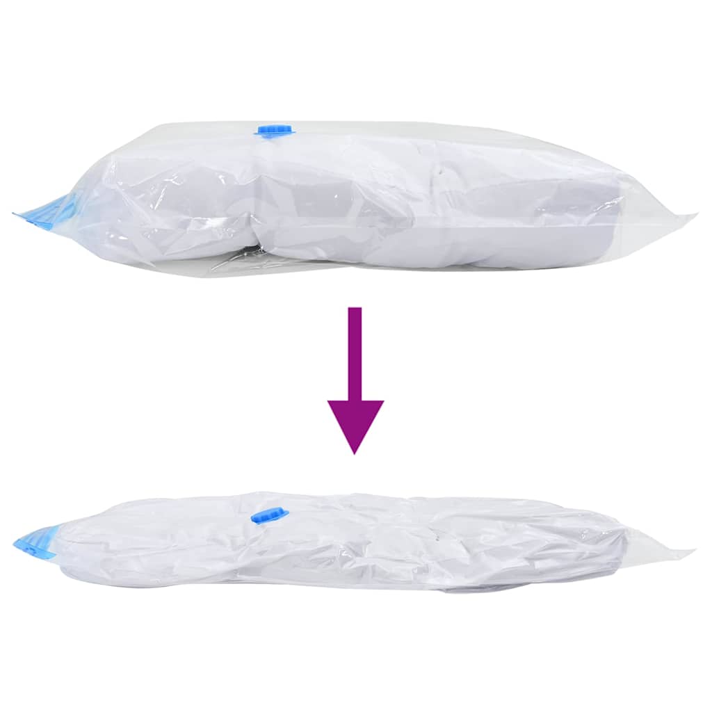 Vacuum Storage Bags 5 pcs Transparent and blue 70 x 50 cm